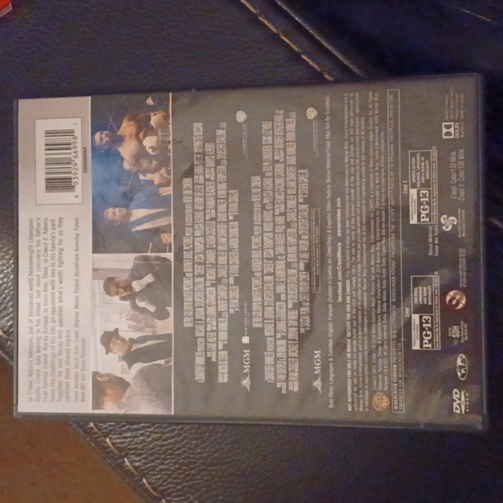 Creed and Creed II Boxing Movies DVD. Michael B Jordan, Sylvester Stallone - Picture 2 of 3